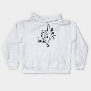 Typographic print / Call Me If You Get Loss - 16721820 Kids Hoodie